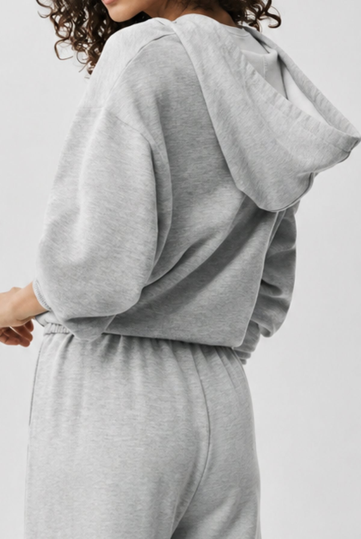 Худі оверсайз на блискавці Alo Yoga Accolade Full Zip Hoodie сірий меланж