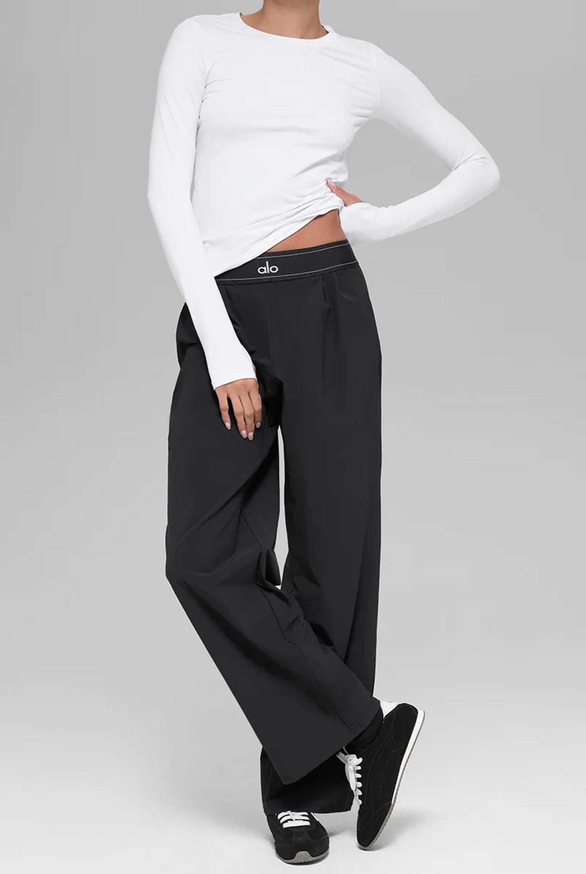 Лонгслів Alo Yoga Alosoft Finesse Long Sleeve жіночий білий