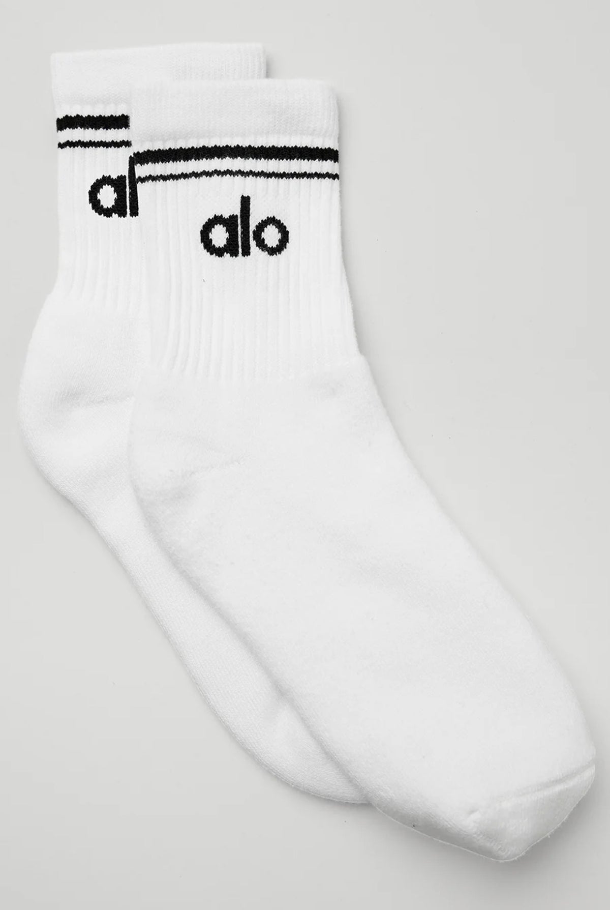 Шкарпетки Alo Yoga Unisex Half-Crew Throwback Sock унісекс білі