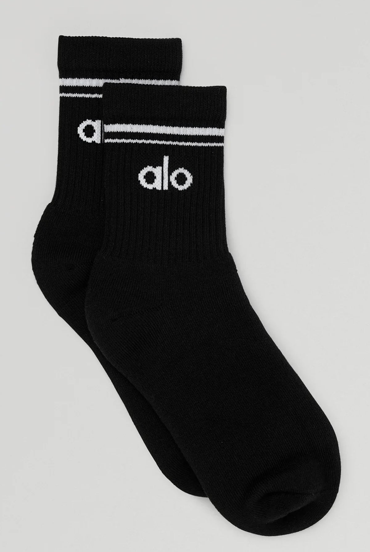 Шкарпетки Alo Yoga Unisex Half-Crew Throwback Sock унісекс чорні